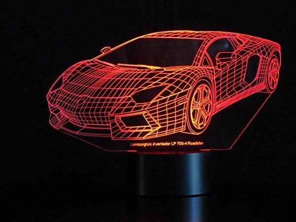 Beling Dětská lampa lamborghini 7 barevná S9161