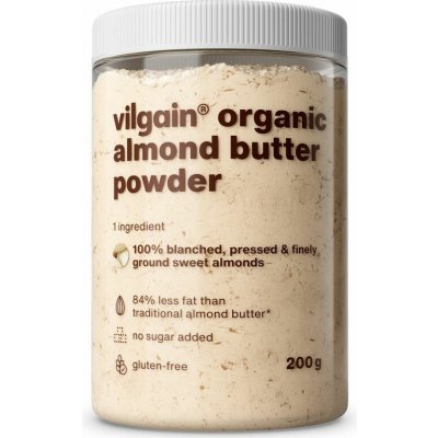 Vilgain Mandlové máslo v prášku BIO 200 g – Sleviste.cz