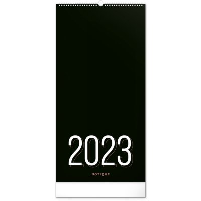 Presco Group Nástěnný plánovací Černý 21 × 42 cm 2023 – Zboží Mobilmania