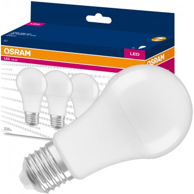 Osram 3x LED žárovka E27 A60 13W = 100W 1521lm 6500K Studená bílá – Hledejceny.cz