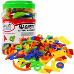 Inlea4Fun magnetická písmena a čísla 128 ks – Zboží Mobilmania