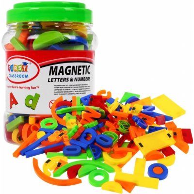 Inlea4Fun magnetická písmena a čísla 128 ks – Zboží Mobilmania