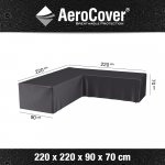 Aerocover Obal na sedací soupravu ve tvaru L, ROVNORAMENNÁ 220 x 220 x 90 x 70 cm – Hledejceny.cz