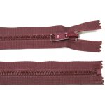KOH-I-NOOR Kostěný zip no.5 rozepínací 90cm vínový červený bundový s překlápěcím jezdcem – Hledejceny.cz