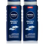 Nivea Men Protect & Care sprchový gel 2 x 500 ml dárková sada – Zbozi.Blesk.cz