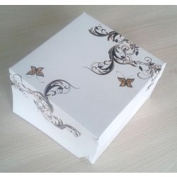 Dortová krabice bílá zdobená (14 x 14 x 9 cm) dekorace na dort - Nejlepší  Ceny.cz