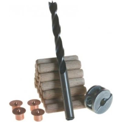 Wolfcraft 2917000 - Kolíkovací sada pro pr. 8mm, vrták + doraz + 4ks značníků – Hledejceny.cz