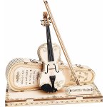 Robotime Rokr 3D dřevěné puzzle Houslové Capriccio 82 ks – Zboží Dáma