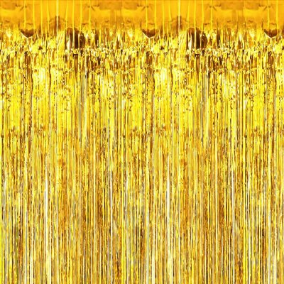 Dekorační závěs metalický zlatý 100 x 200 cm – Hledejceny.cz