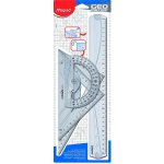 Maped Sada pravítek Geometric Maxi 4dílná čirá 242767 – Zboží Dáma