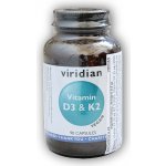 Viridian Vitamin D3 and K2 90 kapslí – Hledejceny.cz