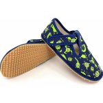 Beda Barefoot bačkory ZELENÁ PŘÍŠERKA MONSTERS ŠIRŠÍ TYP NOVÝ STŘIH BFN-170020/W – Zboží Dáma