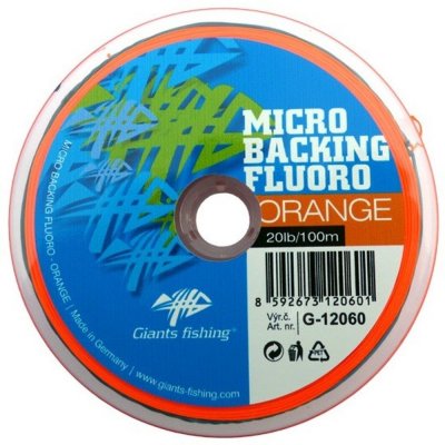 Giants Fishing Micro Backing Fluoro-Orange 100m 20lb