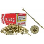 KLIMAS Wkret-met WKCS Ø6 mm TX-30 konstrukční vrut do dřeva se zápustnou hlavou 140 mm - 100 ks – Hledejceny.cz