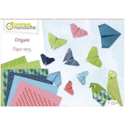 Avenue Mandarine Papíry na origami sada motýlci 15x15cm 40ks