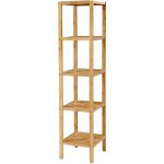 SONGMICS Bambusový regál 5 polic přírodní 33x146 cm – Zboží Dáma