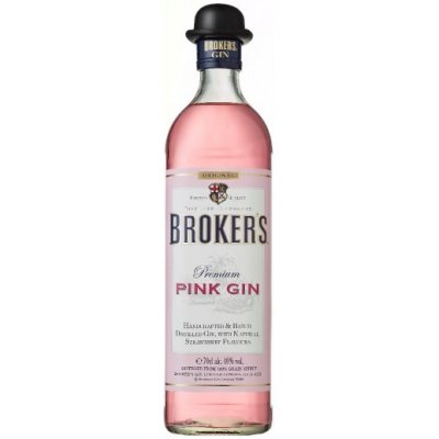 Brokers Broker’s Pink Gin 0,7 l 40% (holá lahev)