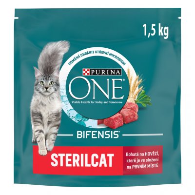 Purina ONE Bifensis sterilcat hovězí a pšenice 1,5 kg – Zboží Dáma
