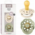 Bibs Boheme přírodní kaučuk 2ks ivory sage – Zboží Dáma