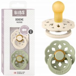 Bibs Boheme přírodní kaučuk 2ks ivory sage