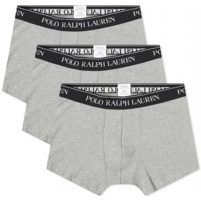 Ralph Lauren Polo pánské boxerky šedé 3 kusy v balení – Zboží Mobilmania