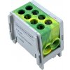 Svorkovnice Tracon electric Rozvodná odbočná svorka zeleno-žlutá 2×16mm2 / 2×16mm2