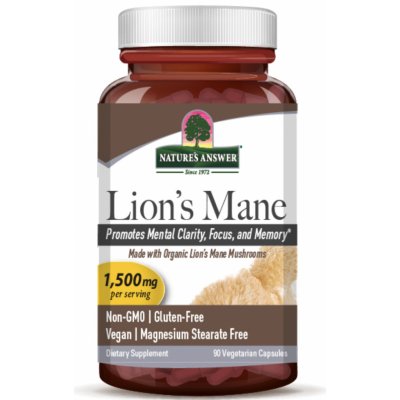 Nature's Answer Lion's Mane 1500 mg 90 kapslí – Hledejceny.cz