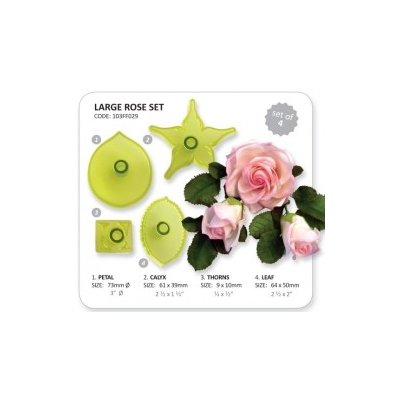 Vykrajovátka - Velká růžička s lístky – Zboží Dáma