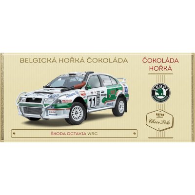 CHOCO POLA Škoda OCTAVIA WRC čokoláda hořká 500 g – Zboží Mobilmania
