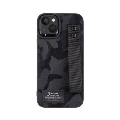 Tactical Camo Troop Drag Strap Kryt pro Apple iPhone 14 Plus Black 8596311194702