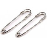 Ozdobný spínací špendlík kilt 13x65 mm platina 2ks – Zboží Dáma