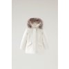 Dětská bunda Woolrich Arctic Raccoon Parka Milky Cream