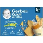 Gerber Cereal mlíčko s kaší na dobrou noc sušenkové 2 x 200 ml – Zboží Dáma