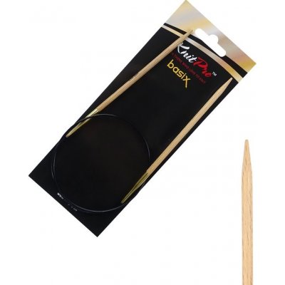 Dřevěné kruhové jehlice Knitpro Basix Birch 60 cm 4 mm – Zboží Dáma