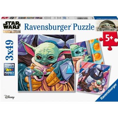 RAVENSBURGER Star Wars: Mandalorian 3x49 dílků – Zboží Dáma