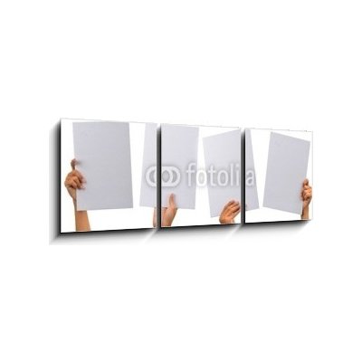 Obraz 3D třídílný - 150 x 50 cm - various blank cardboard různé prázdné lepenky – Zbozi.Blesk.cz