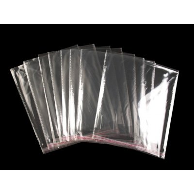 Prima-obchod PP sáček s lepicí klopou 20x20 cm, barva transparent – Zboží Živě