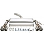 TA Technix sportovní nerezový duplex tlumič VW Golf VI htb (1L, 08-13) kromě 4Motion, 2x 80 mm rovná nerezová koncovka s pertlem pro obě strany – Hledejceny.cz