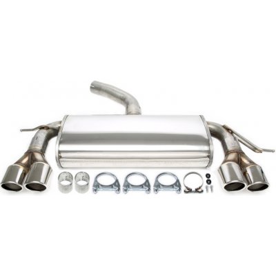 TA Technix sportovní nerezový duplex tlumič VW Golf VI htb (1L, 08-13) kromě 4Motion, 2x 80 mm rovná nerezová koncovka s pertlem pro obě strany – Hledejceny.cz