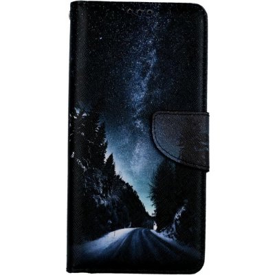 Pouzdro TopQ Samsung A22 5G knížkové Zimní cesta – Zboží Mobilmania