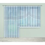 Dekorační žakárová záclona s řasící páskou AMON 250 bílá 200x250 cm MyBestHome – Hledejceny.cz