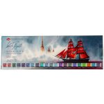 Nevskaya Palitra Akvarelové barvy White Nights 21Ks Granulující Metal box – Zboží Mobilmania