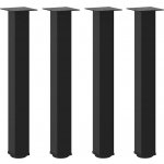 Omaxi 956331 Nohy konzolového stolku 4 ks černé 72 74 cm ocelové – Sleviste.cz