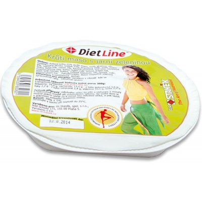 DietLine Krůtí maso s jarní zeleninou 300 g – Zbozi.Blesk.cz