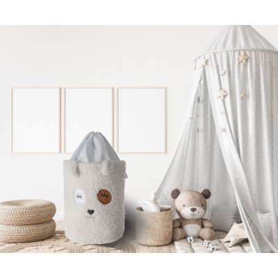 Spod Igły i Nitki koš 35x45 Cream dog – Zboží Dáma