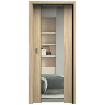 Sapeli Harmonie Komfort M40 posuvné dub Hikari 80 x 210 cm Čiré sklo – Hledejceny.cz