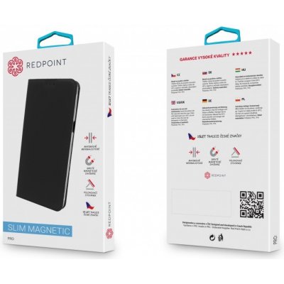 Pouzdro RedPoint Book Slim Magnetic - iPhone X černé – Zbozi.Blesk.cz