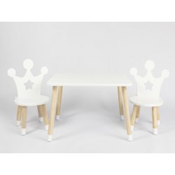 ELIS DESIGN Dětský stůl a židle Korunka stůl + 2 židle