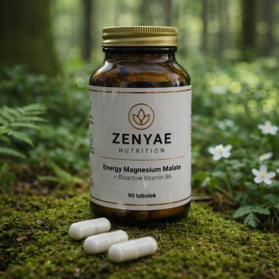 ZENYAE Magnesium Malate + B6 Doplněk stravy 90 tobolek – Hledejceny.cz