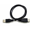 C-TECH CB-USB2AA-18-B USB A-A, prodlužovací, 1,8m, černý